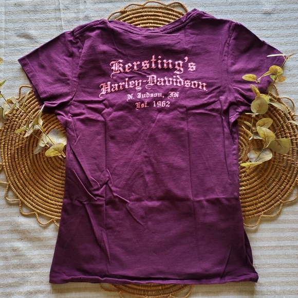 Harley Davidson Cyber V-neck Tee - Picture 2 of 5